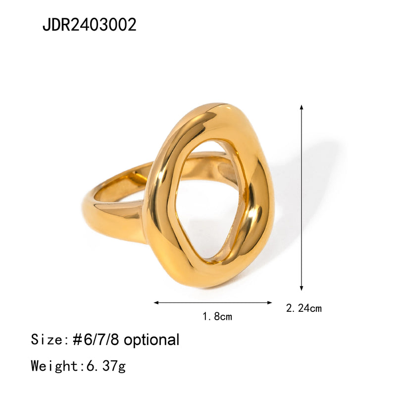 Aneis - Coleção Sereia PVD Real Gold 18K Plated