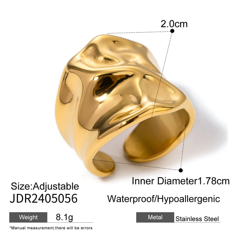 Aneis - Coleção Sereia PVD Real Gold 18K Plated