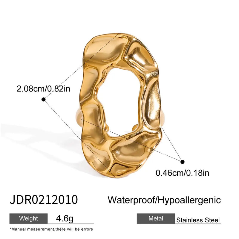 Aneis - Coleção Sereia PVD Real Gold 18K Plated