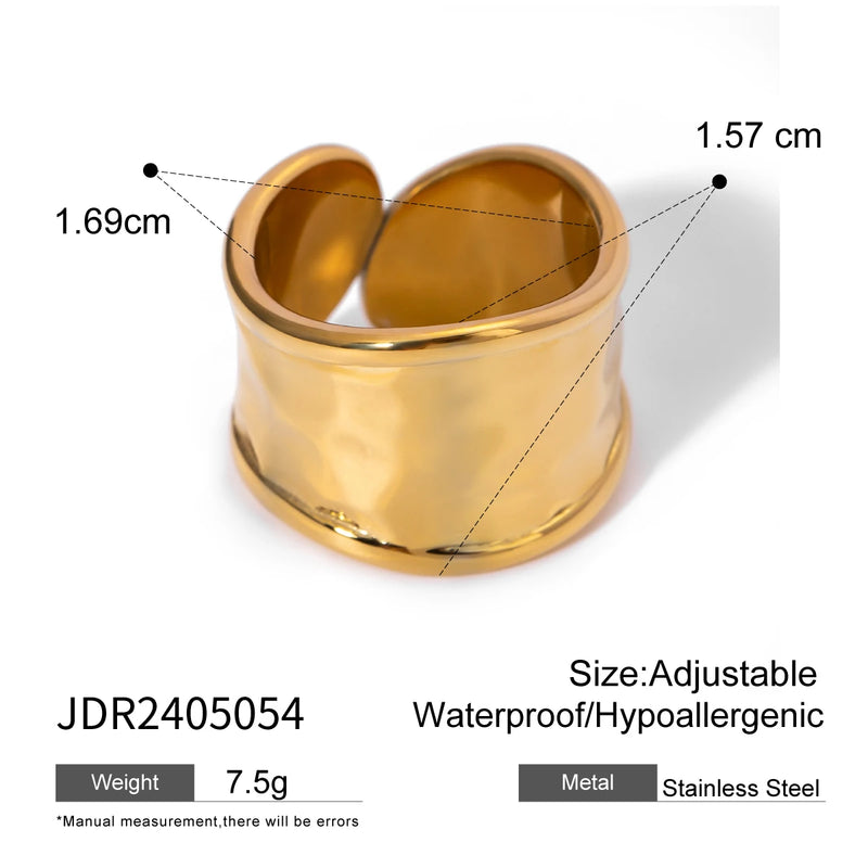 Aneis - Coleção Sereia PVD Real Gold 18K Plated
