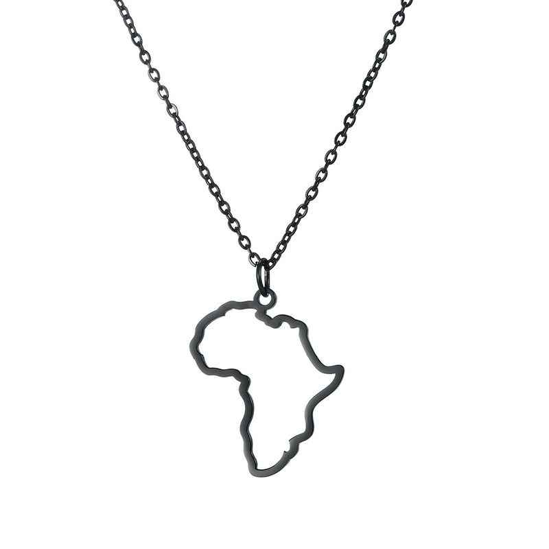 Africa Map Pendant Necklace / Colar com pingente de mapa de África